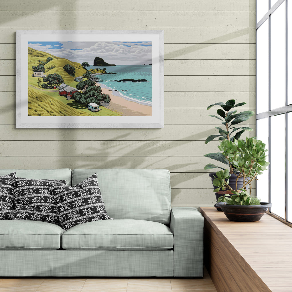 Motukahakaha (Paradise) Bay - Framed