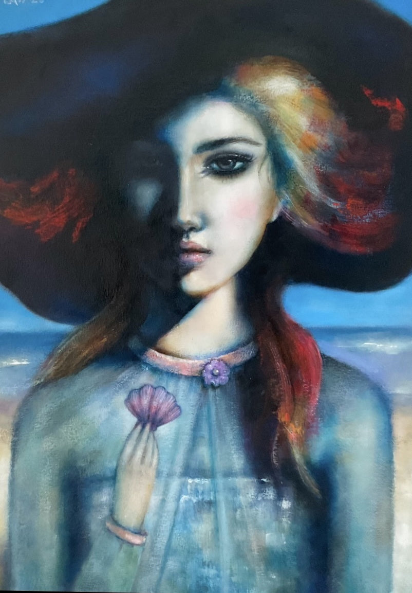 Girl in a Black Hat