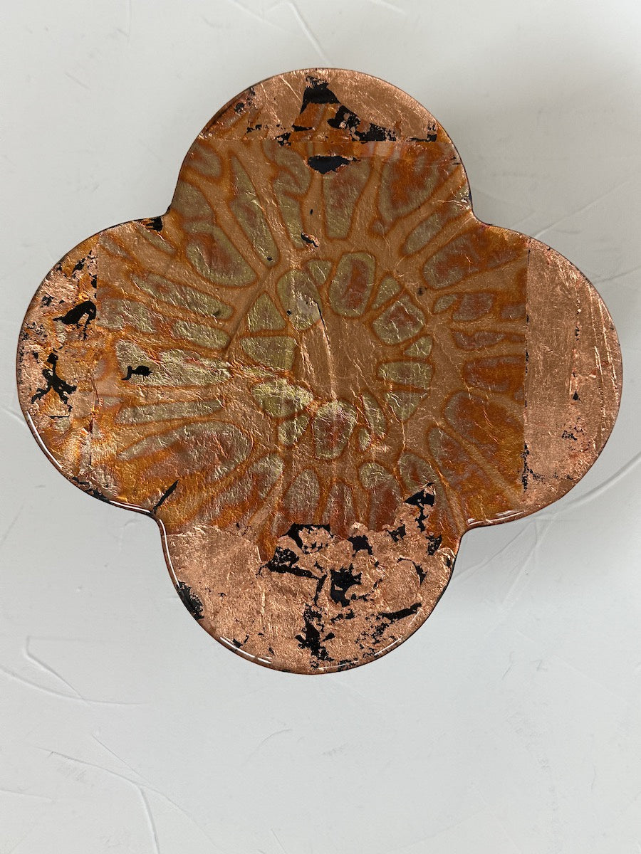 Mini Quatrefoil - Copper no1