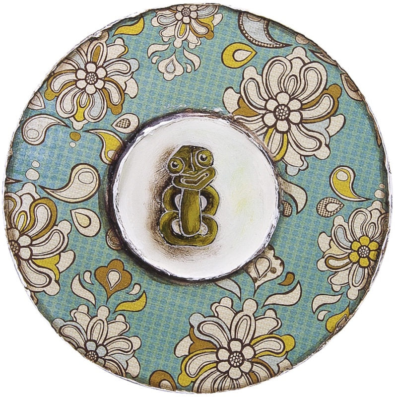 Tiki Olive Wallpaper