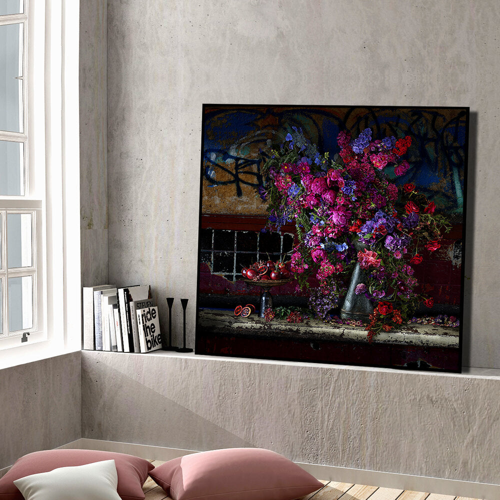 Chrysanthemums and Tamarillos