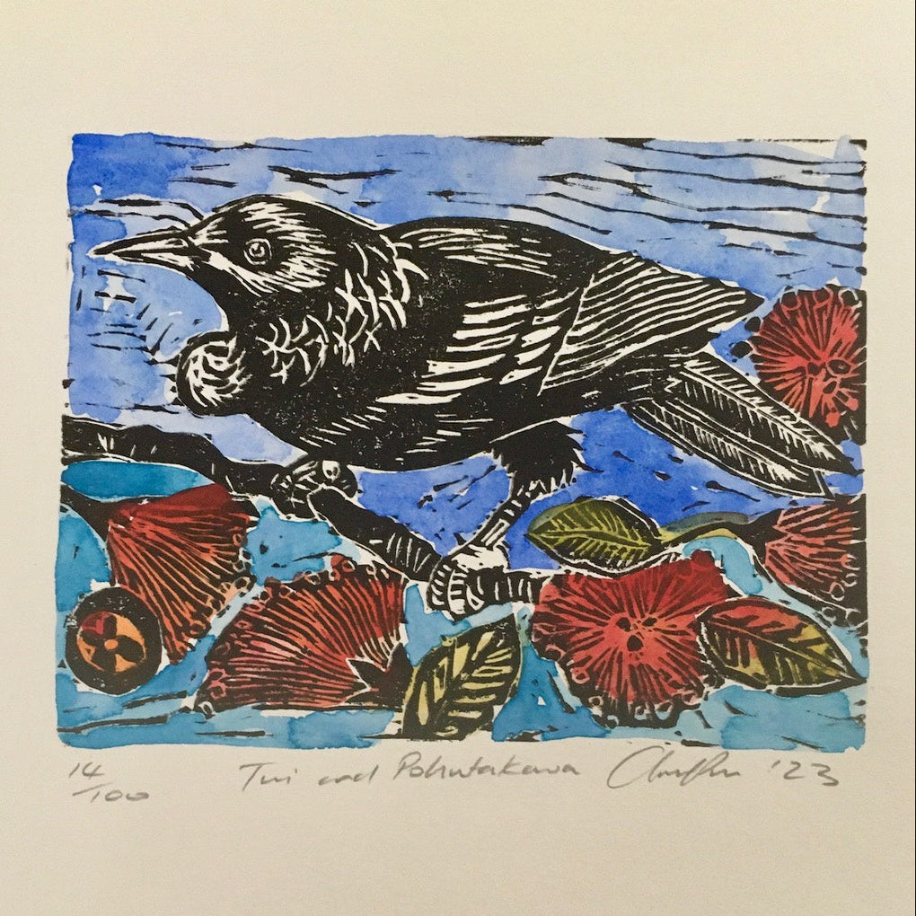 Tui and Pohutukawa