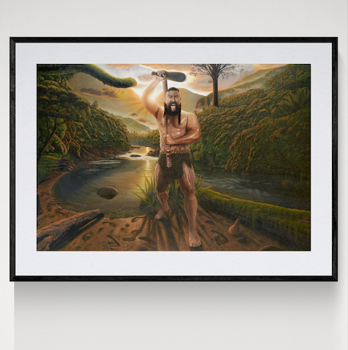 Caught in a Snare - Kau mau ki te āhere (framed print)