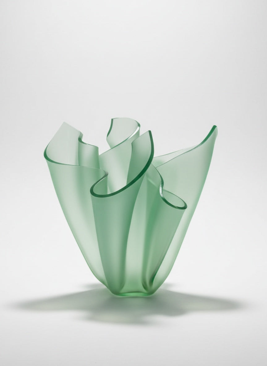 XL Satin Ice Green Flower Bloom