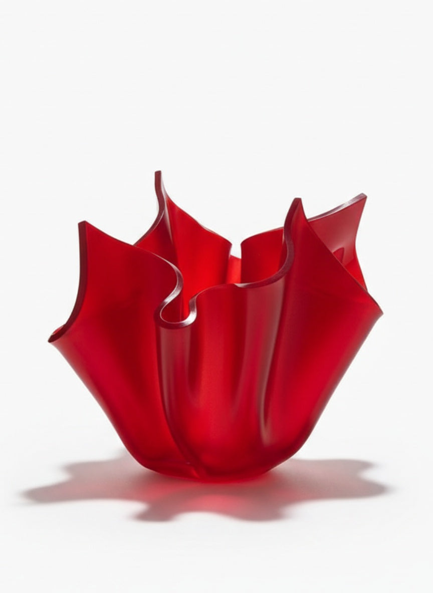 Medium Satin Red Flower Bloom