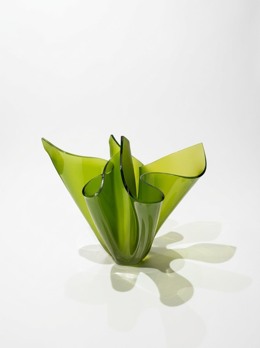 XL Satin Jade Flower Blaze.