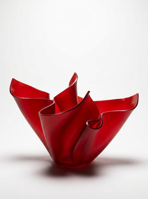 XL Satin Red Flower Bloom