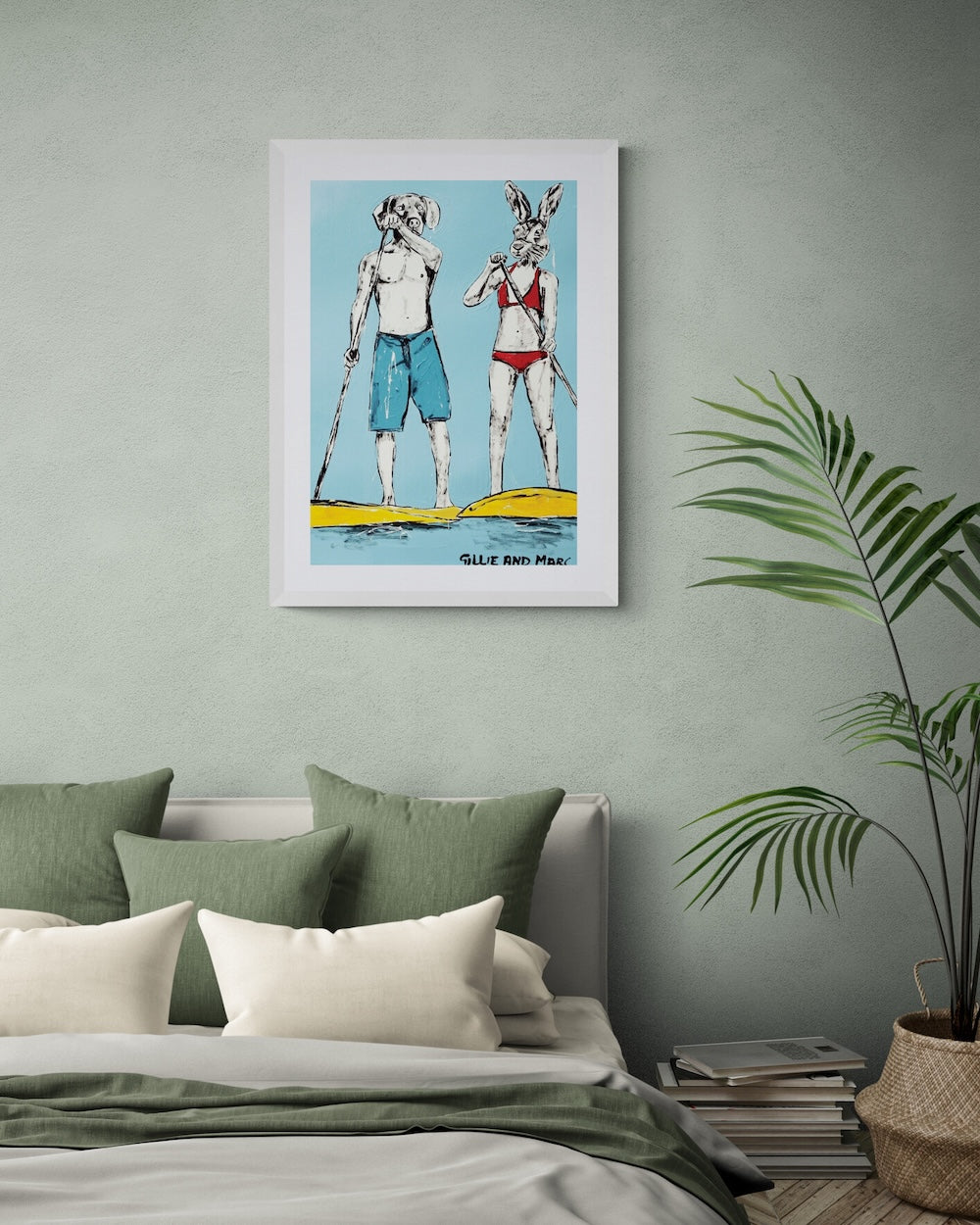 They thought at the same time how they were in complete synchronicity - Summer (framed print)