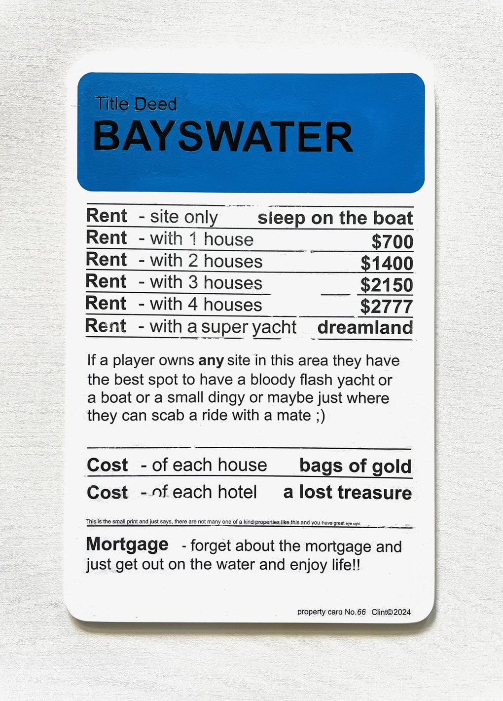 Title Deed Bayswater