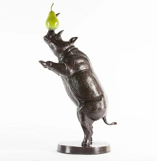 He was a rhino of many talents and loved pears