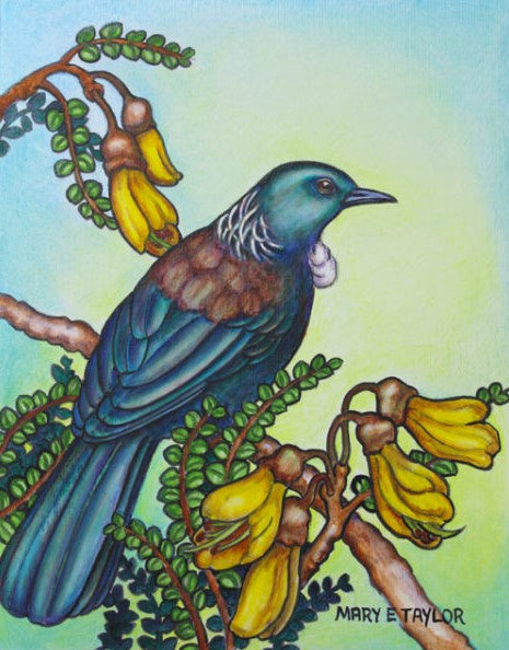Tui with Kowhai