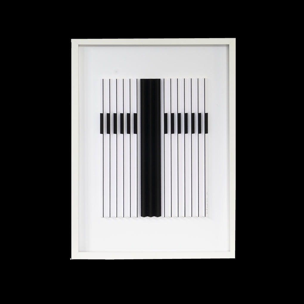 Black Cross 2 (medium white frame)