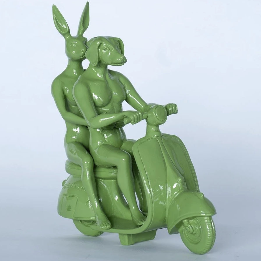 The Vespa Lovers (green)