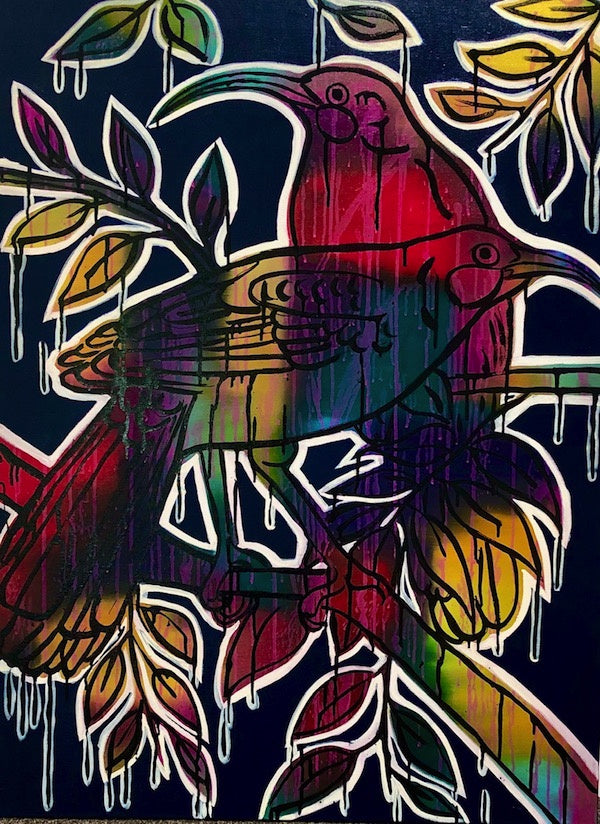 Two Huia Birds III